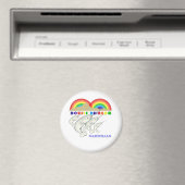 Dubbele regenboog narwals magneet (Insitu (Vaatwasser))