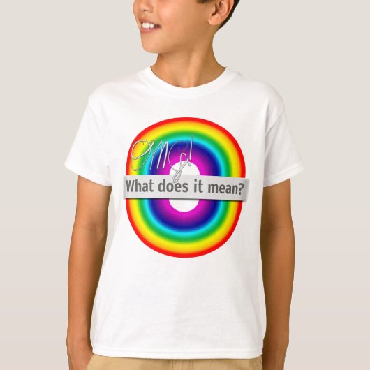 Dubbele regenboog: OMG! Wat betekent het? T-shirt (Voorkant)