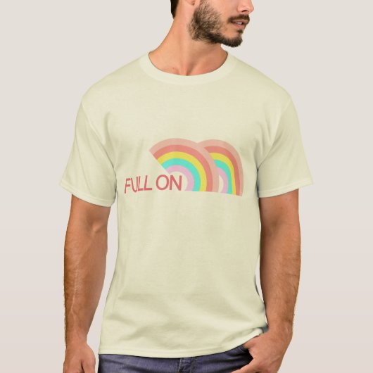 Dubbele regenboog op T-shirt (Voorkant)
