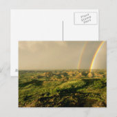 Dubbele regenboog over gekleurde Canyon in Theodor Briefkaart (Voorkant / Achterkant)