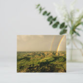 Dubbele regenboog over gekleurde Canyon in Theodor Briefkaart (Staand voorkant)