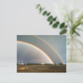 Dubbele regenboog over het Briefkaart van Traverse (Staand voorkant)