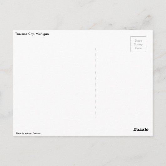 Dubbele regenboog over het Briefkaart van Traverse (Achterkant)