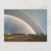 Dubbele regenboog over het Briefkaart van Traverse (Voorkant)