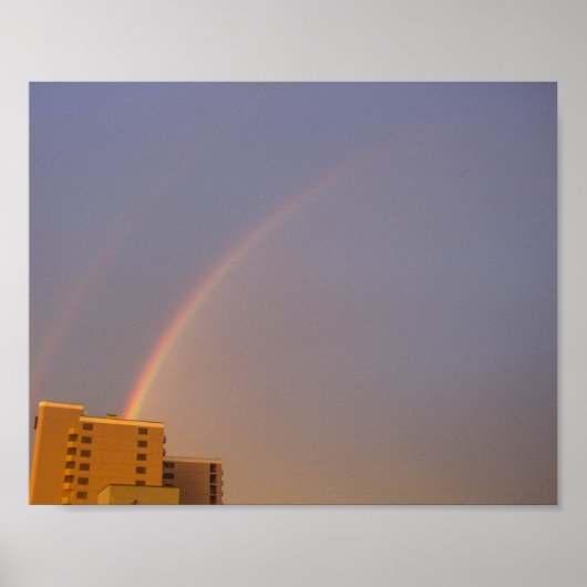 Dubbele Regenboog Poster (Voorkant)