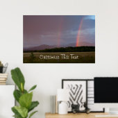 Dubbele regenboog;  poster (Thuiskantoor)