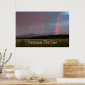 Dubbele regenboog;  poster (Keuken)