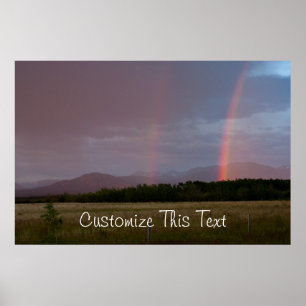 Dubbele regenboog; poster