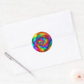 Dubbele regenboog spiraal Sticker (Envelop)