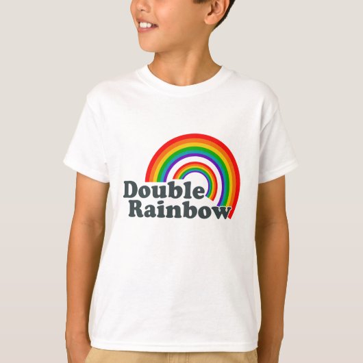 Dubbele regenboog t-shirt (Voorkant)
