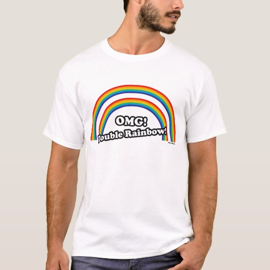 Dubbele regenboog t-shirt (Voorkant)