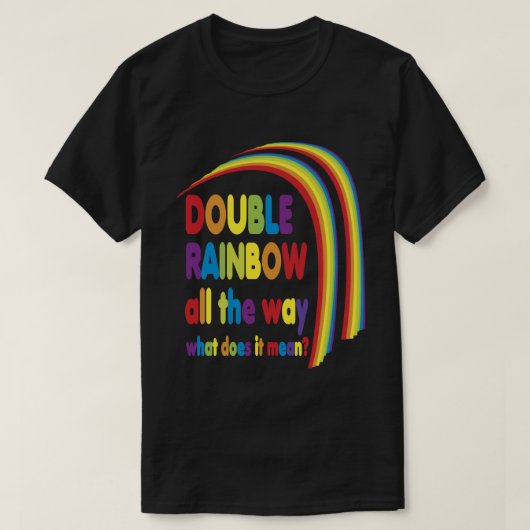 Dubbele regenboog t-shirt (Design voorkant)