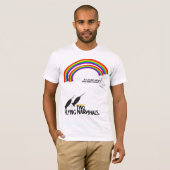 Dubbele regenboog t-shirt (Voorkant volledig)