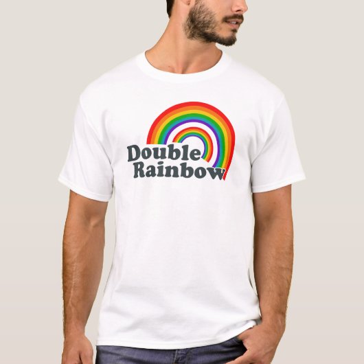 Dubbele regenboog t-shirt (Voorkant)