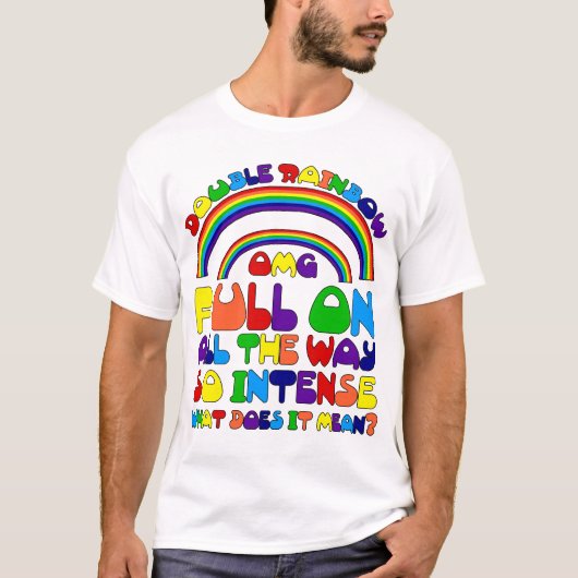 Dubbele regenboog T-Shirt (Voorkant)