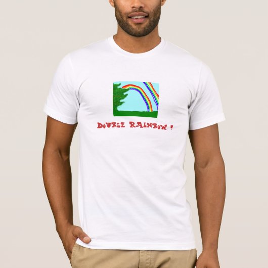 Dubbele regenboog t-shirt (Voorkant)