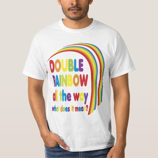 Dubbele regenboog t-shirt (Voorkant)