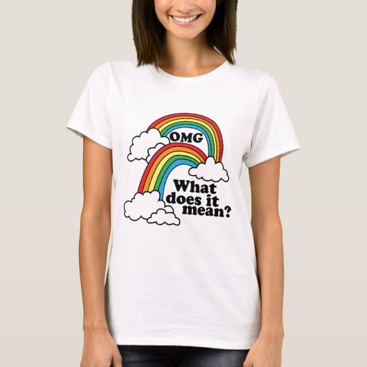 Dubbele regenboog t-shirt (Voorkant)