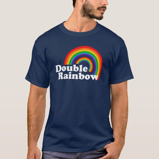 Dubbele regenboog t-shirt (Voorkant)