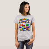 Dubbele regenboog T-Shirt (Voorkant volledig)