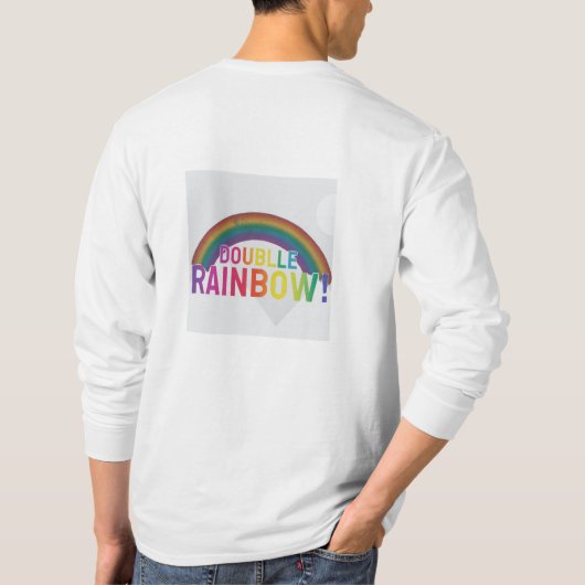 Dubbele regenboog! t-shirt (Achterkant)