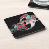 Dubbele regenboog Vortex Cork Onderzetter Set (Linkerzijde)