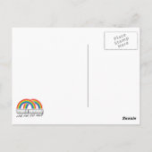 Dubbele regenboog, wat betekent dit? briefkaart (Achterkant)