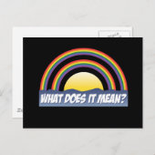 Dubbele regenboog wat betekent het? briefkaart (Voorkant / Achterkant)