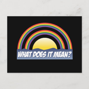Dubbele regenboog wat betekent het? briefkaart