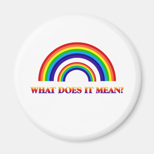Dubbele regenboog. Wat betekent het? Magneet (Voorkant)