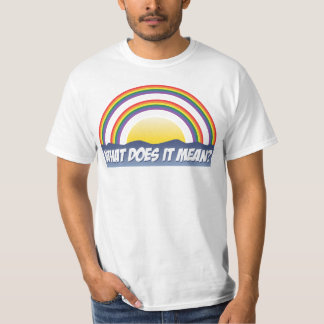 Dubbele regenboog wat betekent het? t-shirt
