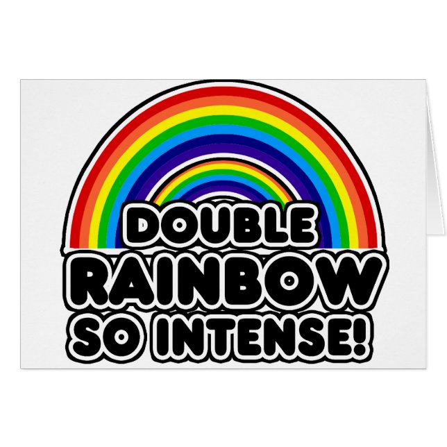 Dubbele regenboog, zo intensief (Voorkant Horizontaal)