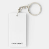 Dubbele regenboogdomino-Sleutelhanger Sleutelhanger (achterkant)