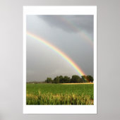 Dubbele regenboogfoto poster (Voorkant)