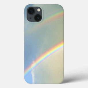 Dubbele regenboogfotografie iPhone 13 hoesje
