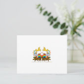 Dubbele regenbooghoningbadger schildpad... briefkaart (Staand voorkant)