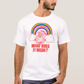 Dubbele regenboogkerstman t-shirt (Voorkant)