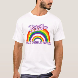 Dubbele regenboogshirt t-shirt