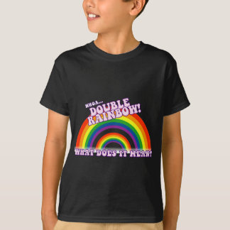 Dubbele regenboogshirt t-shirt