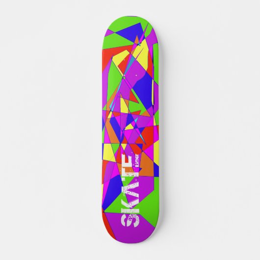 Dubbele regenboogskateboard skateboard (Voorkant)
