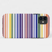 Dubbele regenboogstreepjescode Case-Mate iPhone case (Achterkant (horizontaal))