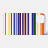 Dubbele regenboogstreepjescode Case-Mate iPhone case (Achterkant (horizontaal))
