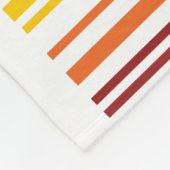 Dubbele regenboogstreepjescode fleece deken (Hoek)