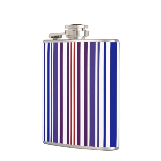 Dubbele regenboogstreepjescode heupfles (Links)