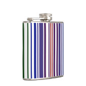 Dubbele regenboogstreepjescode heupfles (Rechts)