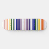 Dubbele regenboogstreepjescode persoonlijk skateboard (Horizontaal)