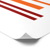 Dubbele regenboogstreepjescode poster (Hoek)