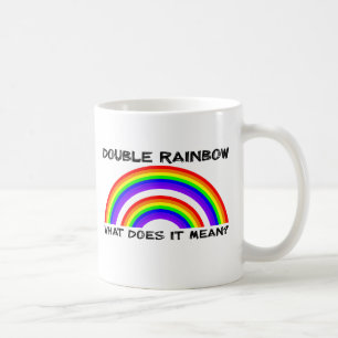 Dubbele regenboogvideo-Mok Koffiemok