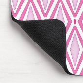 Dubbele Retro Diamond Pinks Muismat (Hoek)