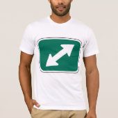 Dubbele richting pijlen Mannen T-shirt (Voorkant)